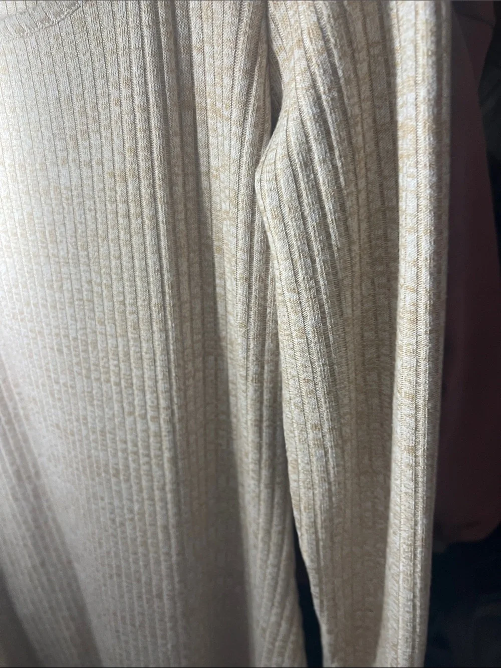 Old Navy Beige Ribbed Scoop Neck Tank